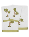 Linum Home Textiles Palmera 4pc Embellished Turkish Cotton Towel Set