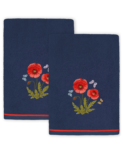 Linum Home Textiles Polly 2pc Embellished Turkish Cotton Bath Towel Set
