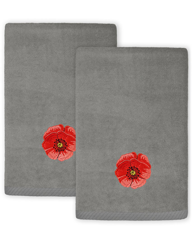 Linum Home Textiles Polly 2pc Embellished Turkish Cotton Fingertip Towel Set