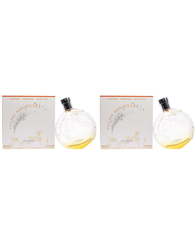 Hermes Hermès Women's 3.3oz Eau Des Merveilles - Pack Of 2