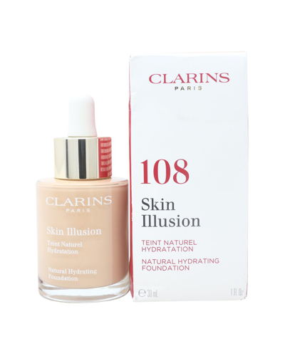 Clarins 1oz #108 Sand Skin Illusion Natural Hydrating Foundation