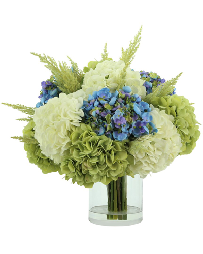 Creative Displays Multicolor Hydrangea Arrangement In Green