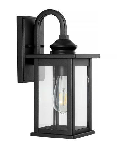 Jonathan Y Cary Modern Led Outdoor Lantern In Black