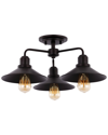 Jonathan Y Calvin 3-light Led Pendant In Bronze