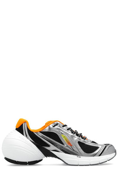 Givenchy Tk-mx Runner Panelled-design Sneakers In White, Black, Silver