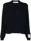 Golden Goose Long-sleeved Jumper In Blue