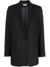 Zadig & Voltaire Star-embellished Regular-fit Stretch-weave Blazer In Black
