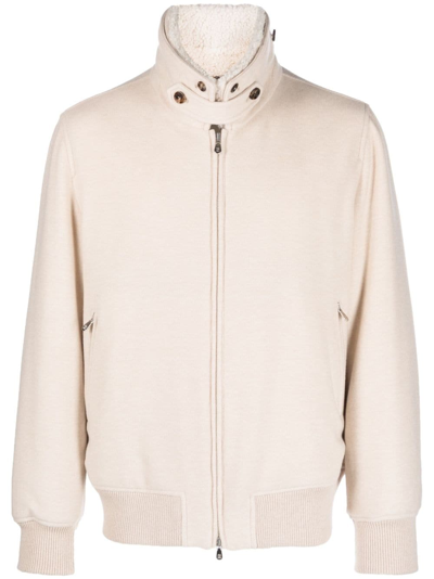 Brunello Cucinelli Padded Jacket In Beige