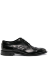 PHILIPP PLEIN LEATHER DERBY OXFORD SHOES