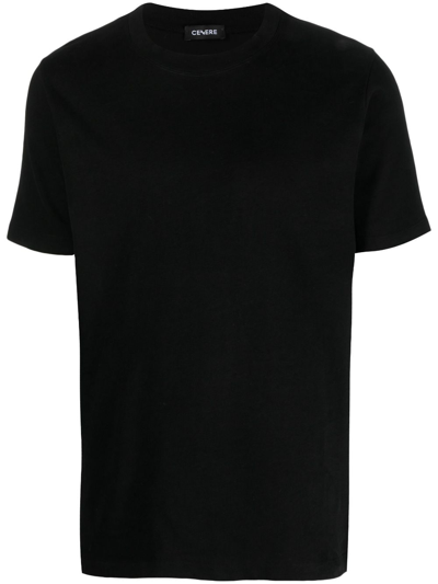 Cenere Gb Short-sleeve Cotton T-shirt In Black