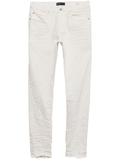 Purple Brand White P001 Crinkled Slim Jeans