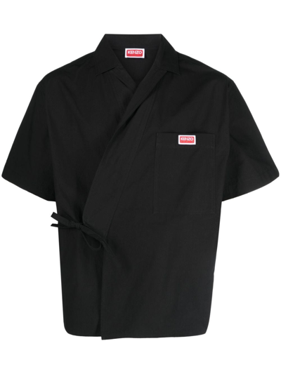 Kenzo Kimono Shirt In Black