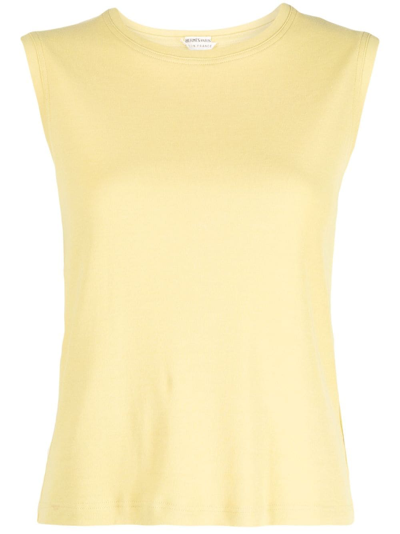Pre-owned Hermes 1990-2000s  Cotton Tank Top In Yellow