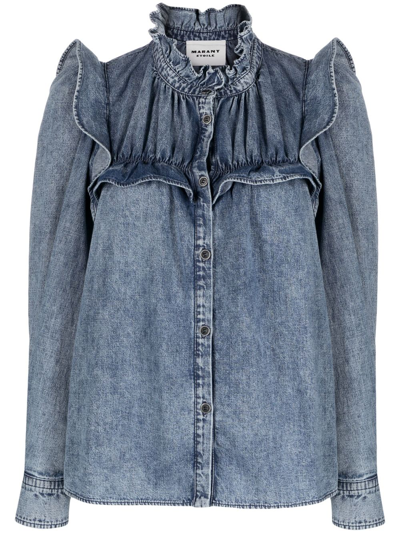 Isabel Marant Étoile Women's Idety Shirt In Blue