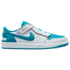Jordan Men's Air  1 Low Flyease Easy On/off Shoes In White/blue/gold