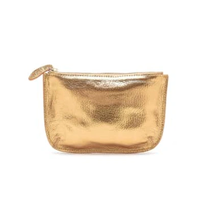 Bell & Fox Fayette Leather Pouch In Metallic