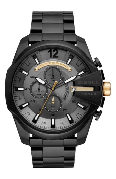 DIESEL DIESEL® MEGA CHIEF CHRONOGRAPH BRACELET WATCH, 51MM