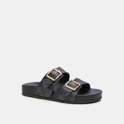 COACH OUTLET ALLANAH SANDAL IN SIGNATURE CANVAS