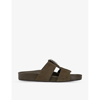 Christian Louboutin Mens Sierra Dhabubizz Logo-embossed Leather Sandals In Sierra