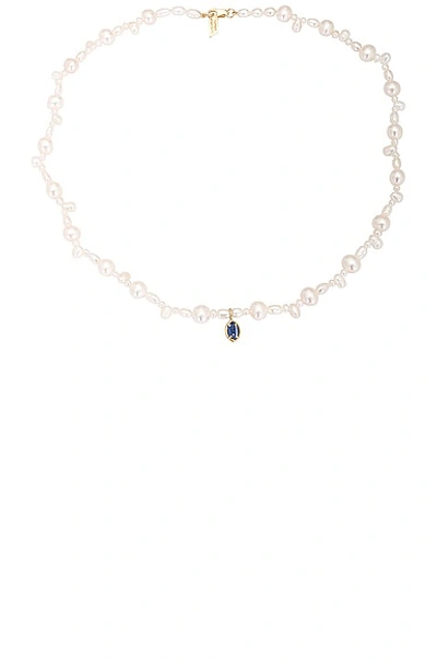 Loren Stewart Bellissimo Gem Necklace In 14k Yellow Gold & Pearl