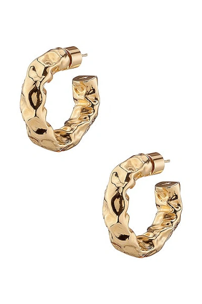 Jennifer Fisher Maeve Huggie Earrings In 10k Yellow Gold Plated Brass