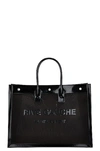 Saint Laurent Rive Gauche Tote Bag In Nero