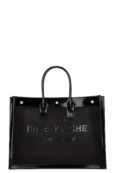 Saint Laurent Rive Gauche Top Handle Bag In Black