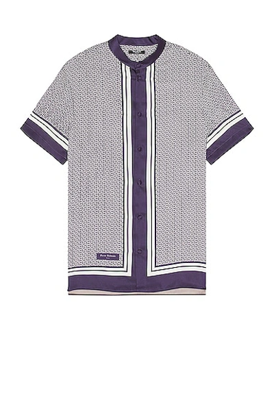 Balmain Monogram Shirt In Navy