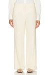 Totême Tailored Herringbone-weave Suit Trousers In Bleached Sand