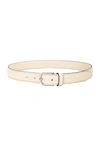 Totême Slim Trouser Leather Belt In White