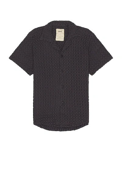 OAS NEARLY BLACK CUBA WAFFLE SHIRT