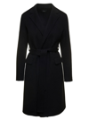 Theory Belt Coat In Black