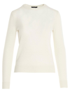 Theory Crewneck Cashmere Sweater In White