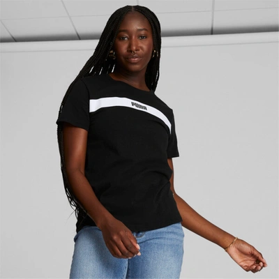 Puma Upfront Line Women's T-shirt In Black