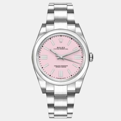 Pre-owned Rolex Oyster Perpetual Candy Pink 36 Mm