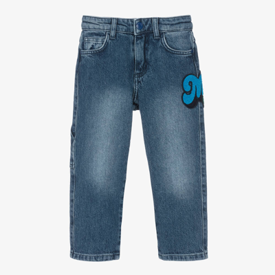 Marc Jacobs Kids' Logo-embroidered Slim Jeans In Blue