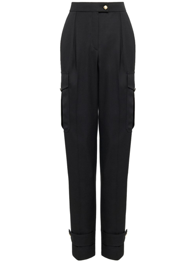 Alexander Mcqueen Hose Mit Hohem Bund In Black