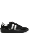 Lanvin Clay Lace-up Sneakers In Schwarz