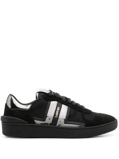 Lanvin Clay Lace-up Sneakers In Black