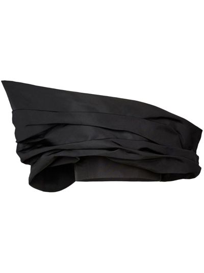 Nina Ricci Asymmetric Off-the Shoulder Top In Black