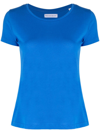 Madison.maison Short-sleeved Cotton-jersey T-shirt In Blau