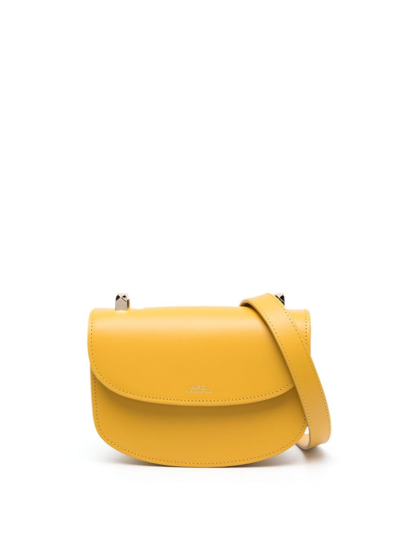 Apc A.p.c. Genève Mini Shoulder Bag In Gelb