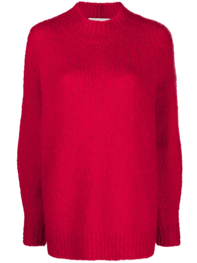 Isabel Marant Idol Crew-neck Jumper In Pink & Purple