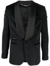 PHILIPP PLEIN SINGLE-BREASTED VELVET BLAZER