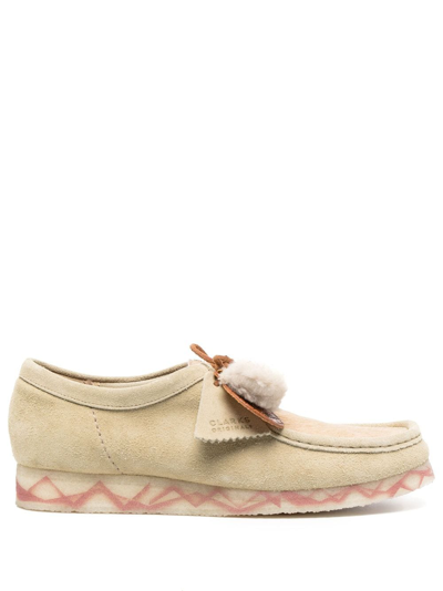 CLARKS X ARIES WALLABEE DERBY SHOES 