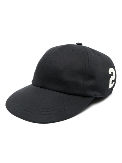 Gucci Logo-print Cotton Baseball Cap In Black