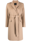 THEORY WOOL-CASHMERE BLEND WRAP COAT