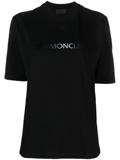 Moncler Logo-print T-shirt In Black