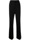 Moschino Wide Leg Casual Trousers In Schwarz