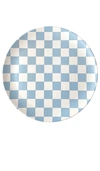 Xenia Taler Diner Check Dinner Plates Set Of 4 In N,a